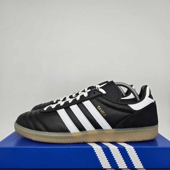New adidas Samba JP JQ9056 \'Black White Gum\' Men\'s Shoes Size 12